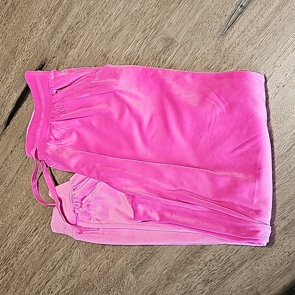 Victoria's Secret Velour Jogger Pants Hot Pink Size Small 4-6